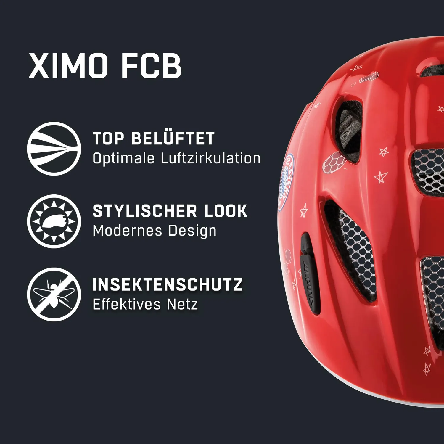 Alpina Ximo FCB casco bici 45-49 cm Bayern