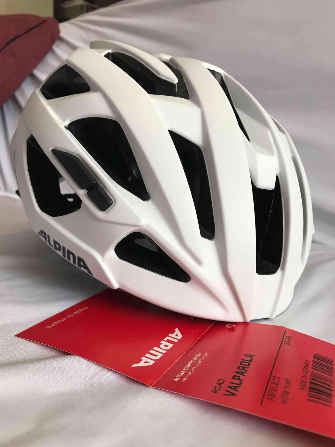 Alpina Valparola casco bici White-Black 27 prese aria