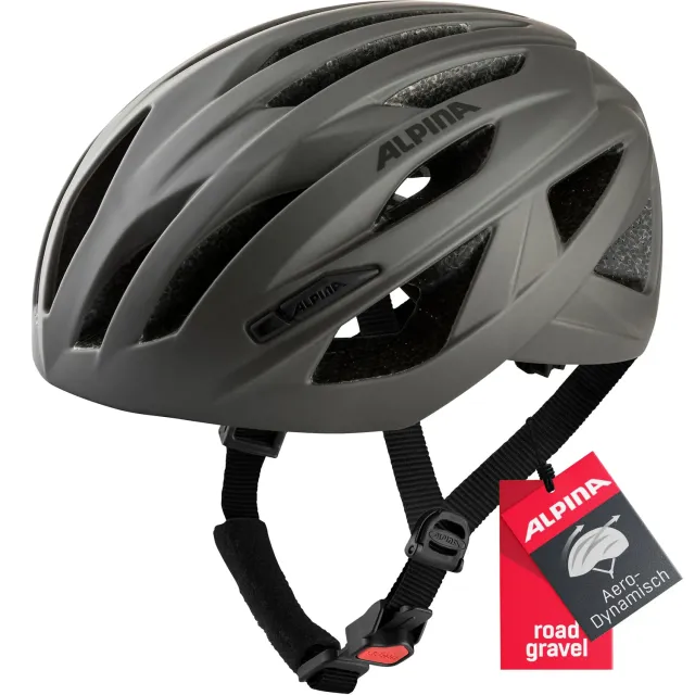 Alpina Path casco bici coffee-grey matt 55-59 cm leggero