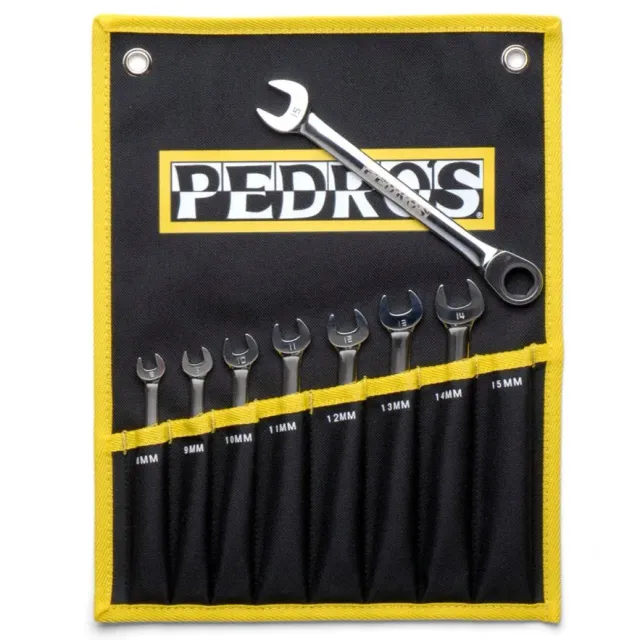 Pedro's Ratcheting Combo set chiavi 8 pezzi 8-15 mm