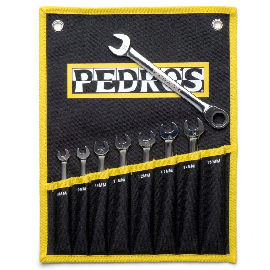 Pedro's Ratcheting Combo set chiavi 8 pezzi 8-15 mm