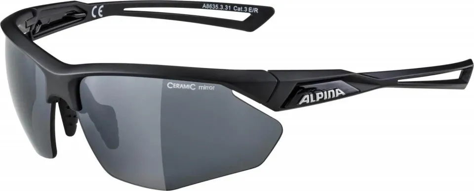 Alpina Sport Nylos HR occhiali sportivi nero scuro