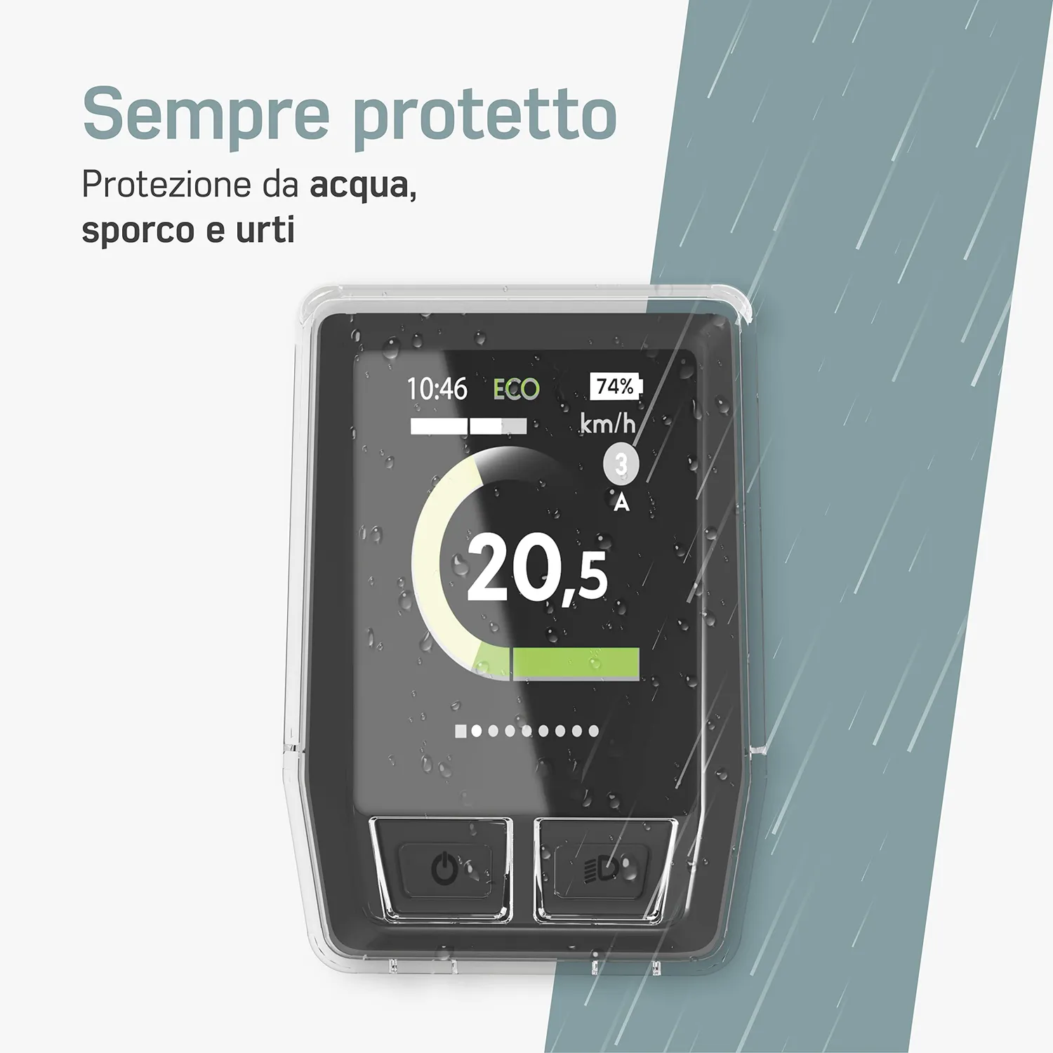 Borgen Protezione display Bosch Kiox BUI330 cover TPU trasparente