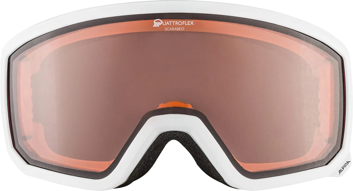 Alpina Sport Scarabeo QH maschera sci bambino arancione