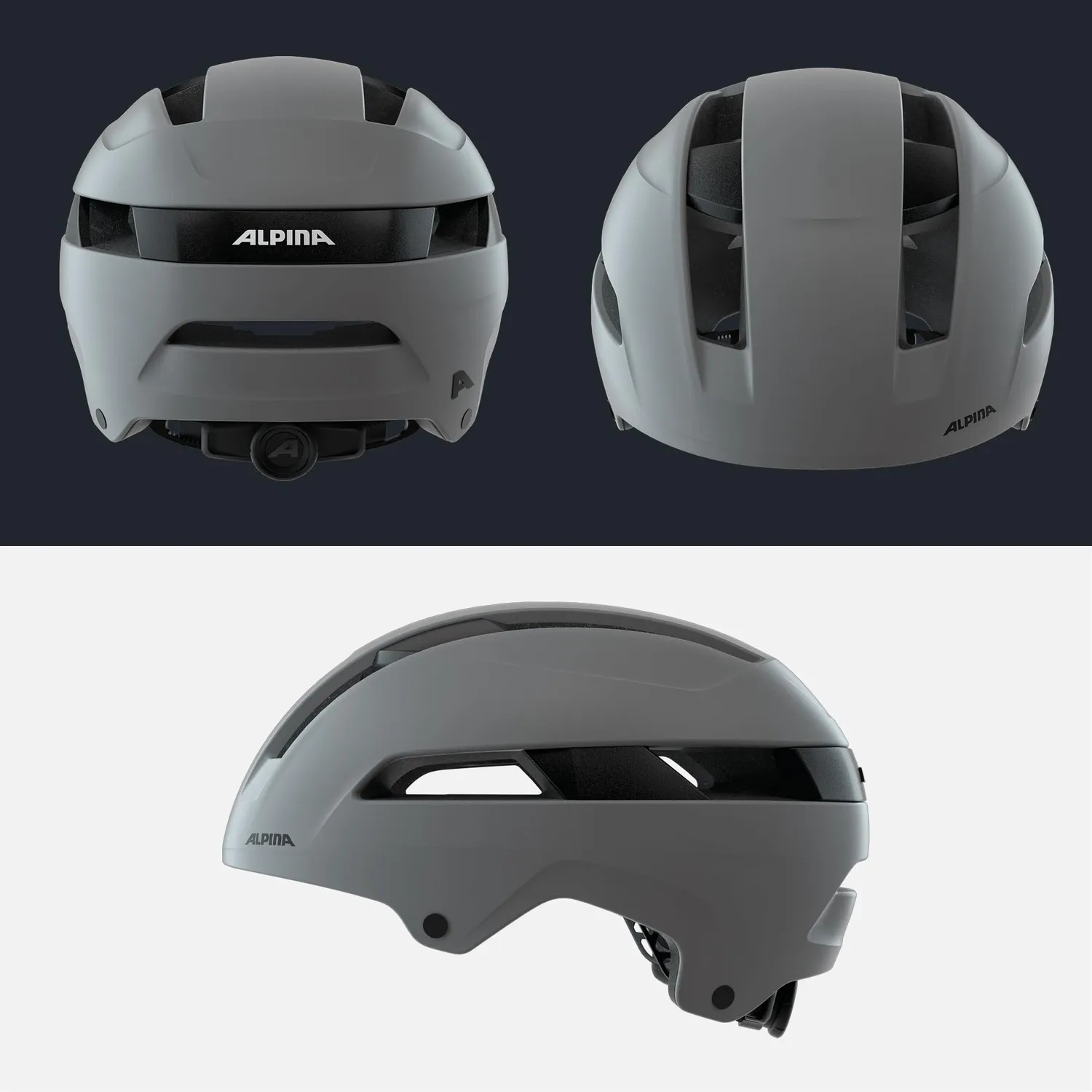 Alpina Soho casco bici Coffee Grey Matt urbano