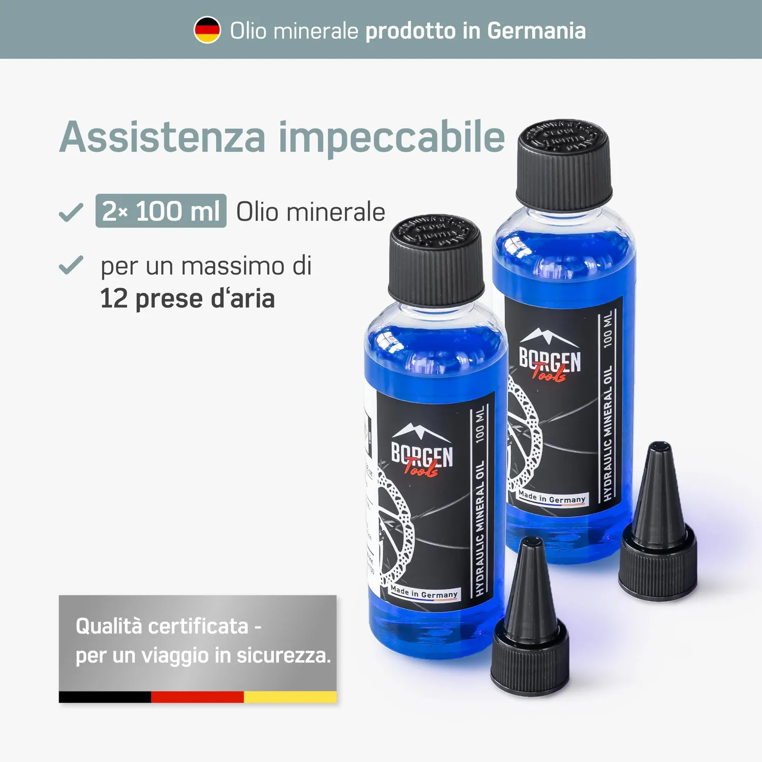 Borgen Kit spurgo Pro freni Magura olio minerale