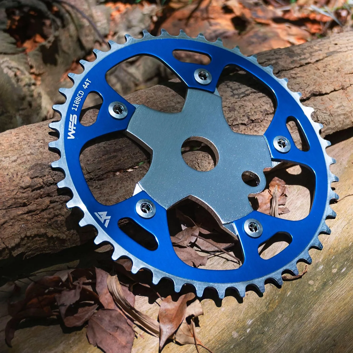WFS Pulsar corona bici 44T blu single speed