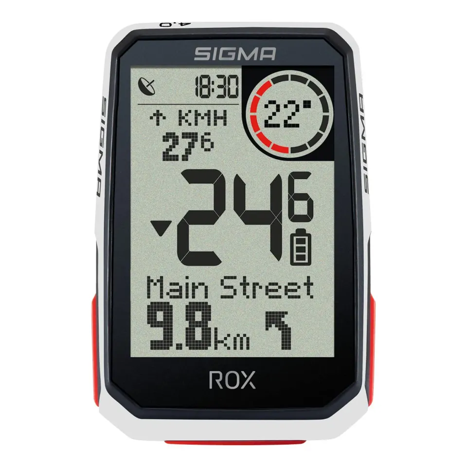 Sigma ROX 4.0 EVO ciclocomputer GPS bianco altimetro