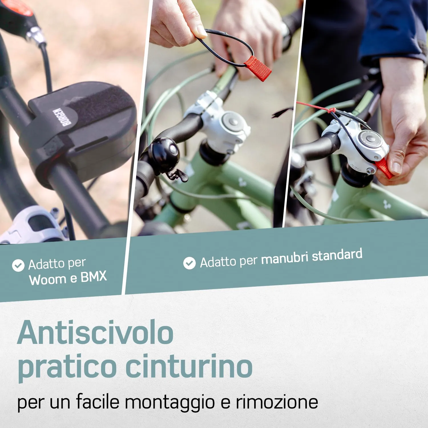 Borgen corda traino bici Kevlar 120 kg rossa 2,2 m
