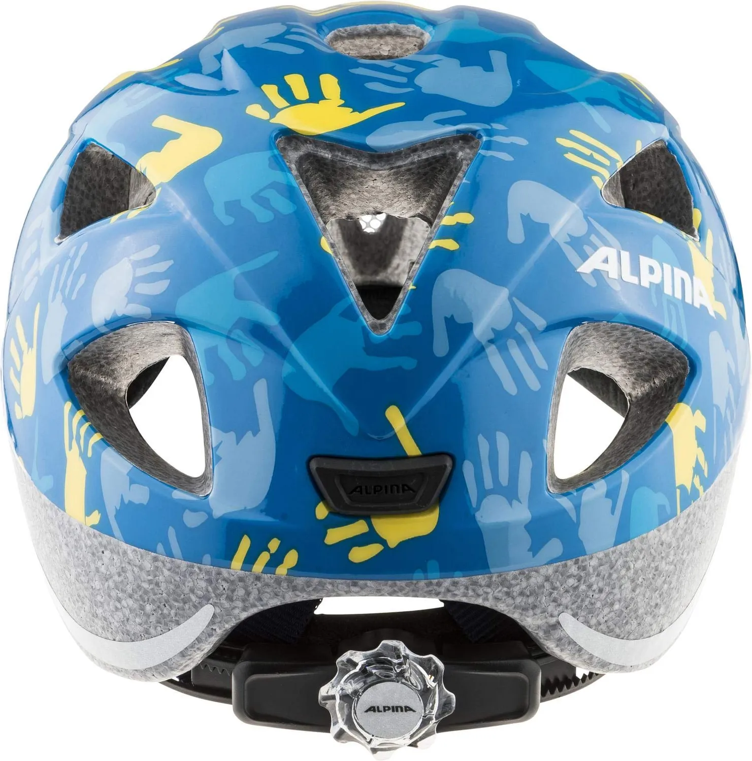 Alpina Ximo casco bici bambino blu lucido