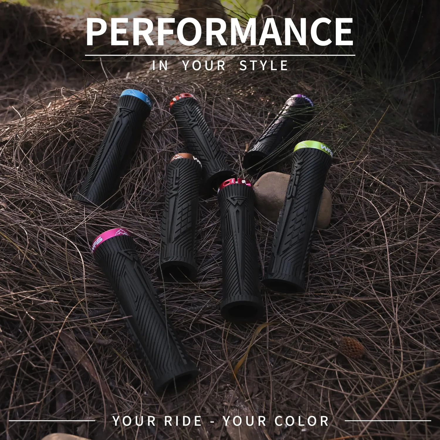 WFS Volatus Manopole Bici Lock-On Black x Brown
