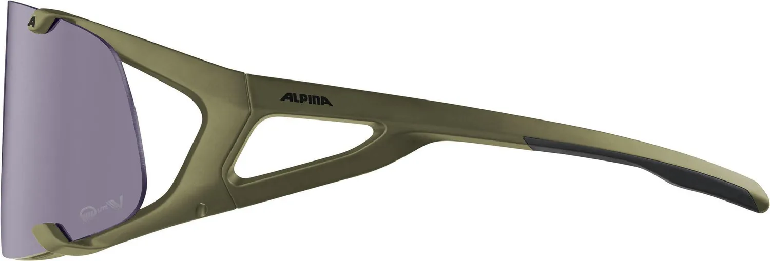 Alpina Sport Hawkeye Q-Lite V occhiali olive matt fotocromatici