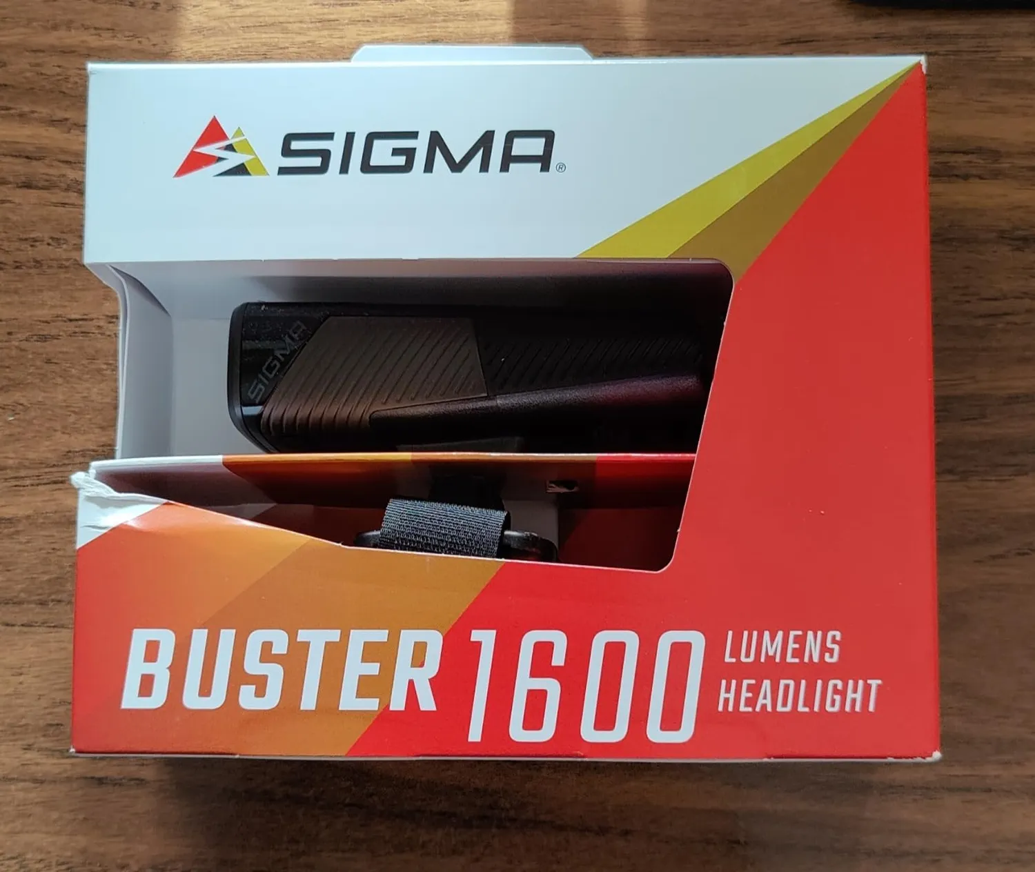 Sigma Buster 1600HL luce casco bici 1600 lumen ricaricabile