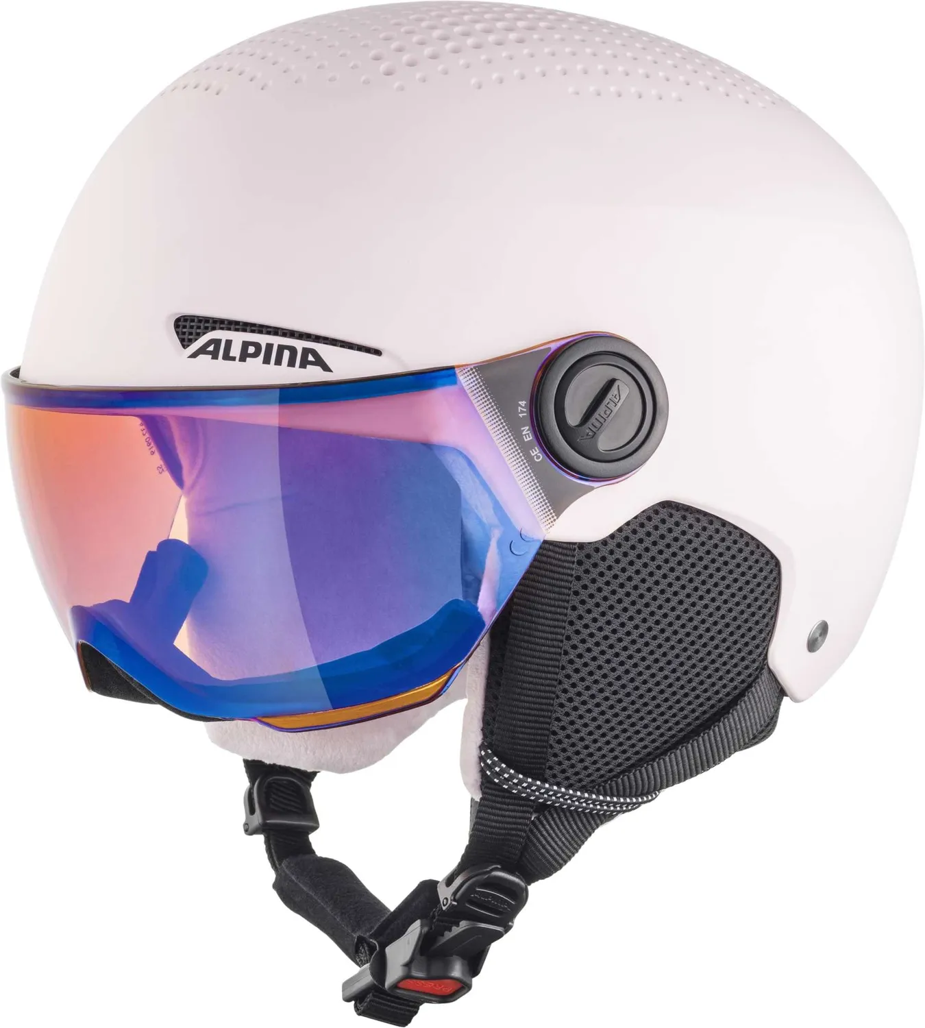 Alpina Zupo Visor Q-Lite casco sci bimbo blu 54-58 cm