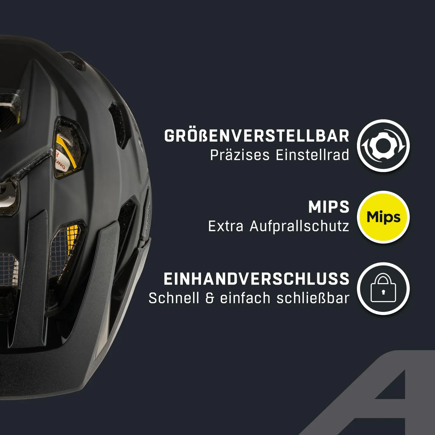 Alpina Plose MIPS casco bici 52-57 cm black matt