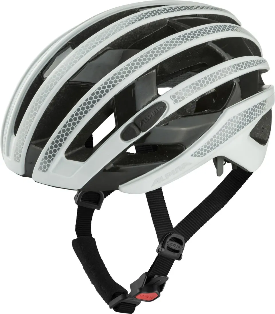 Alpina Ravel Reflective casco bici white gloss gravel