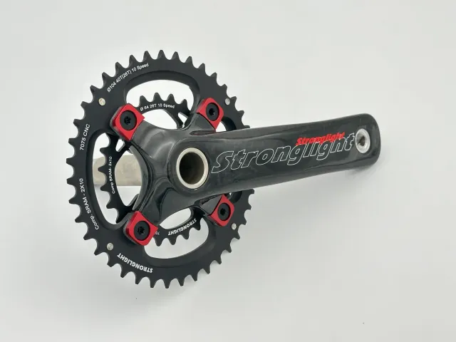 Stronglight Vision Carbon guarnitura doppia 2x10 carbonio