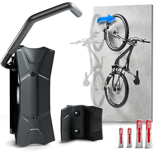 Borgen supporto bici da parete girevole nero 35 kg