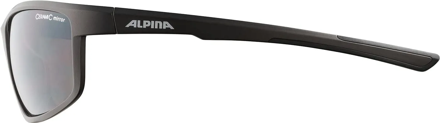 Alpina Defey occhiali sportivi tin matt-black specchiati