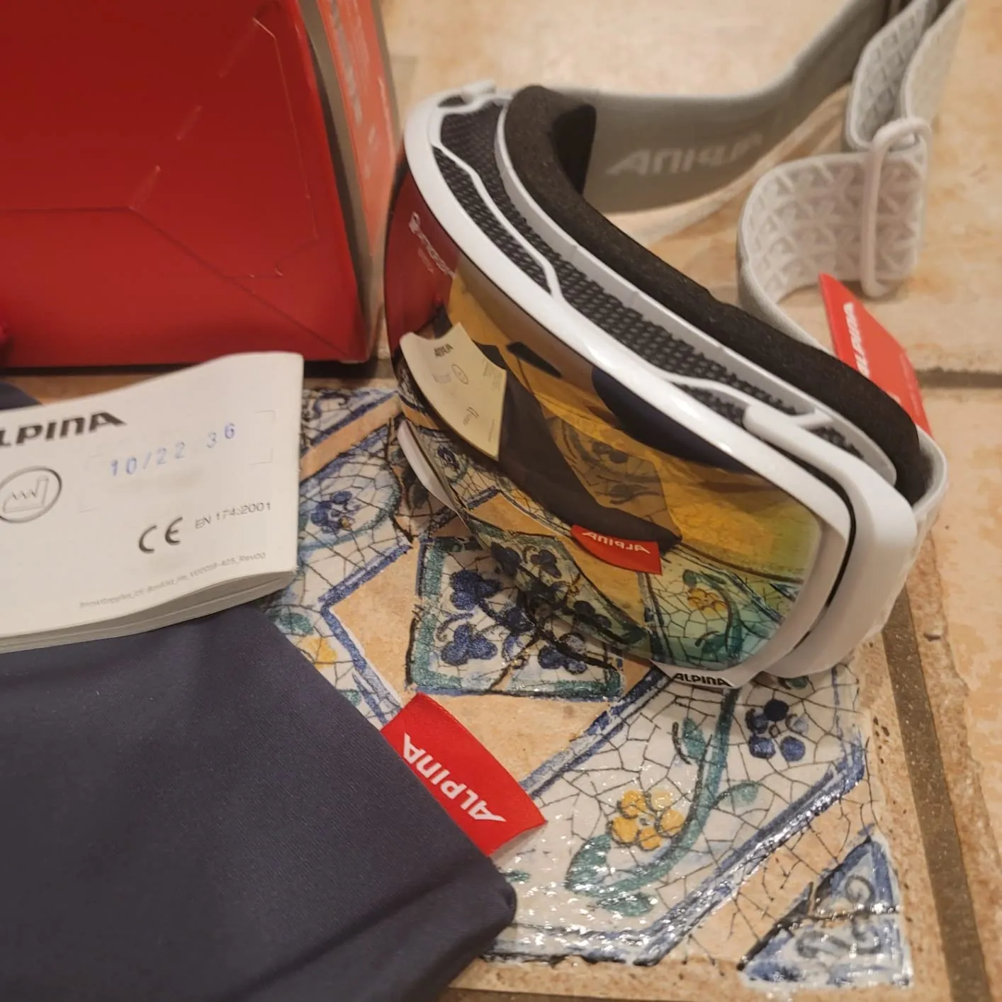 Alpina Estetica HM maschera sci adulto specchiata