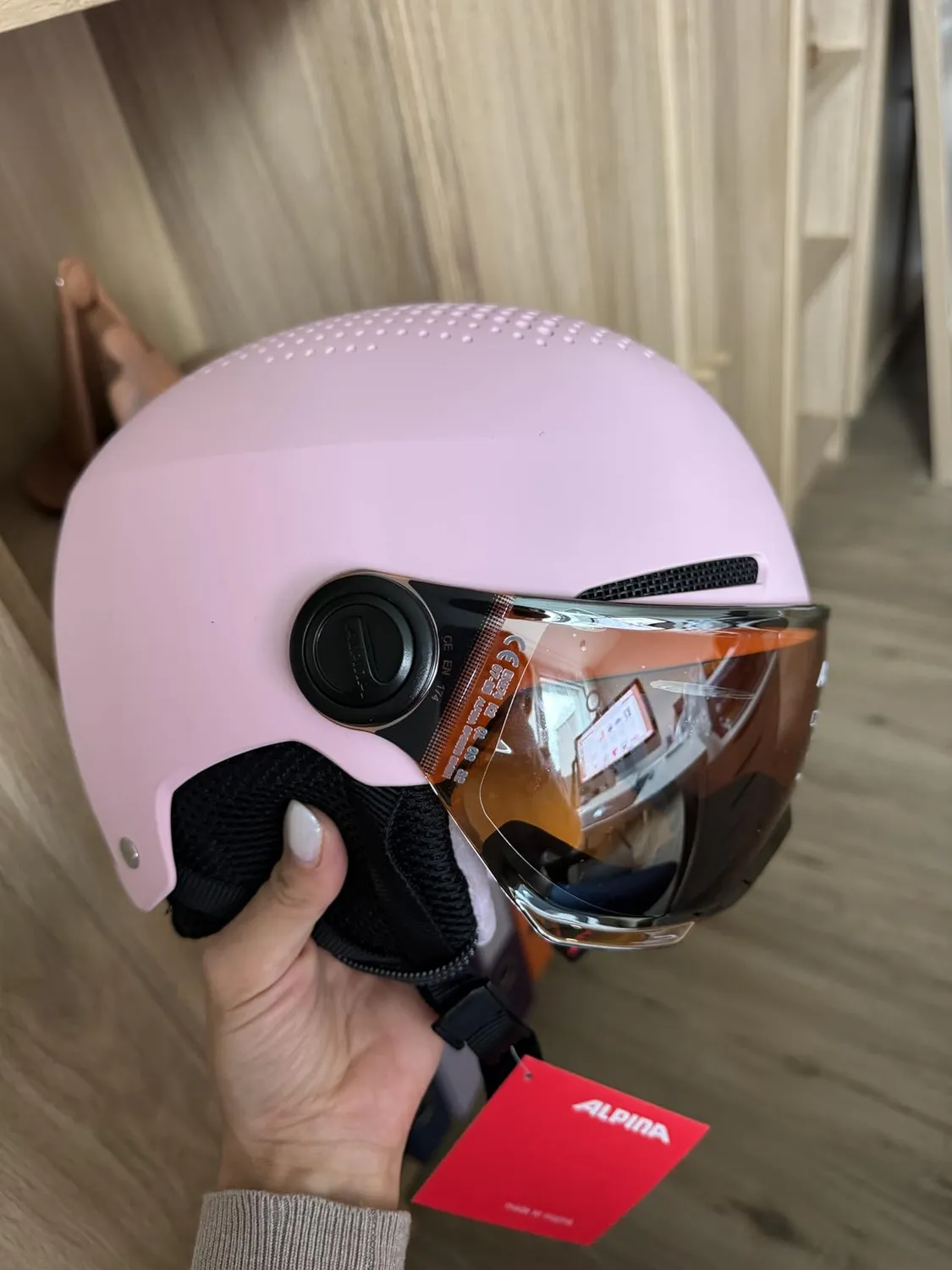 Alpina Zupo Visor Q-Lite casco sci bambino rosa