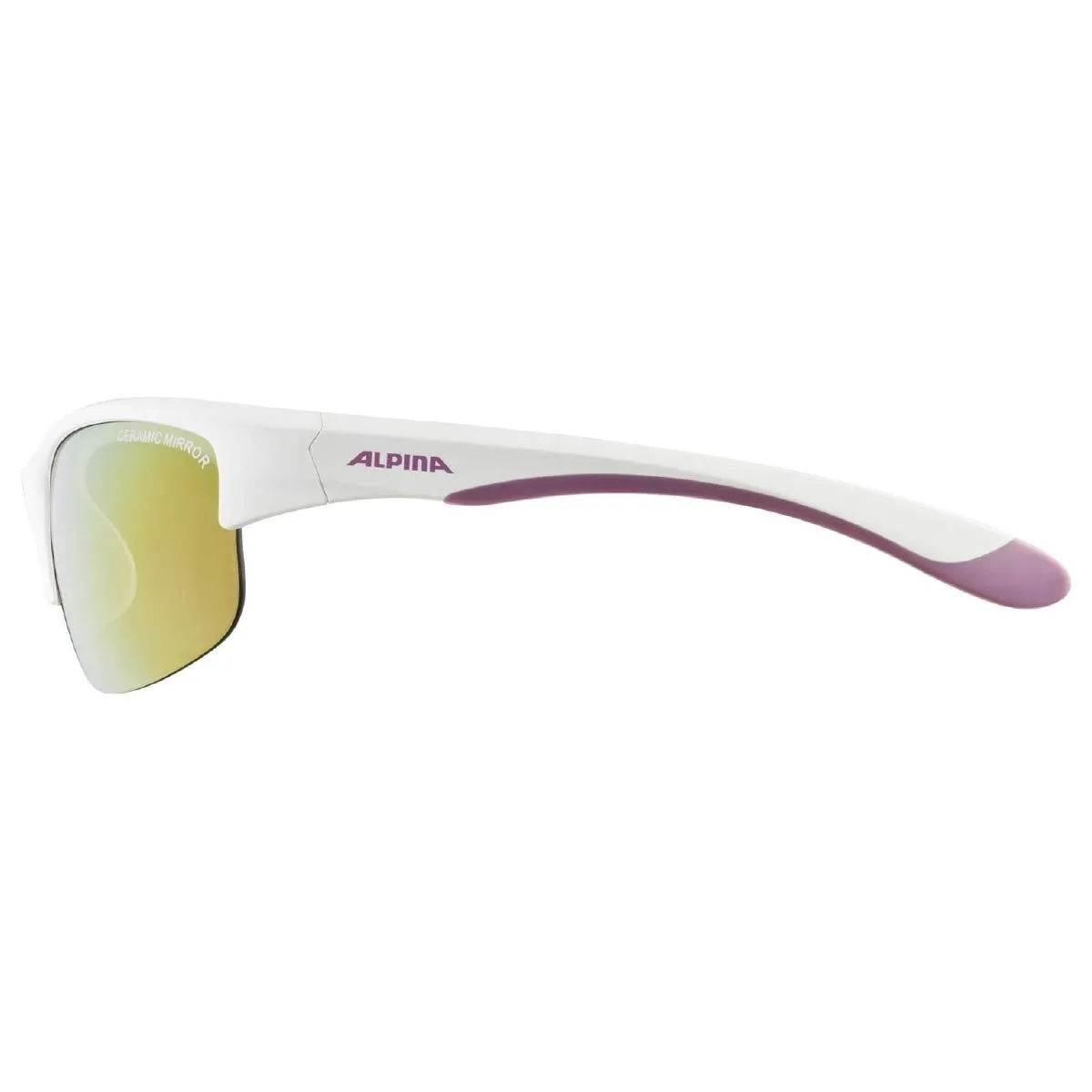 Alpina Flexxy Youth HR occhiali da sole white matt-purple specchiati