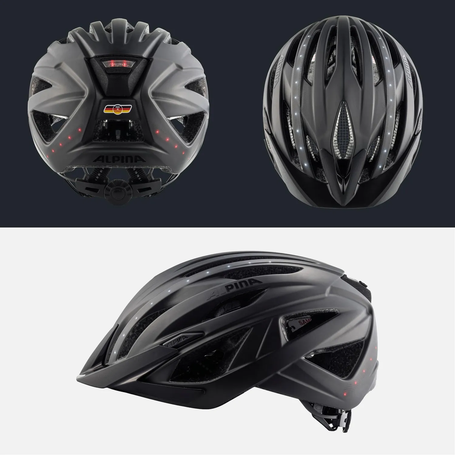 Alpina Haga LED casco bici urbano con luce