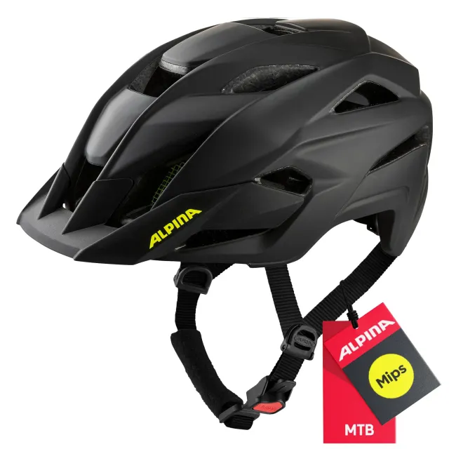 Alpina Stan MIPS casco bici nero-giallo 56-59 cm