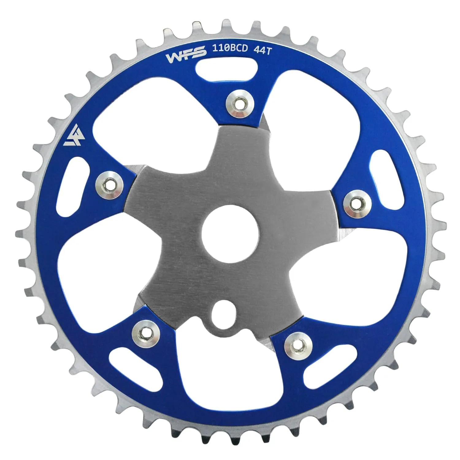 WFS Pulsar corona bici 44T blu single speed