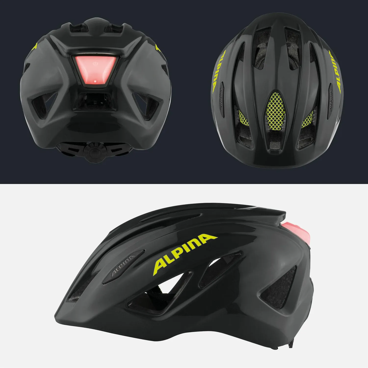 Alpina Pico Flash casco bici 50-55 black-neon