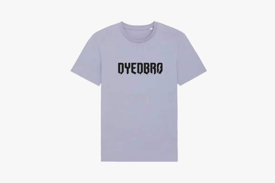 Dyedbro Logo T-Shirt maglietta lavanda cotone bio