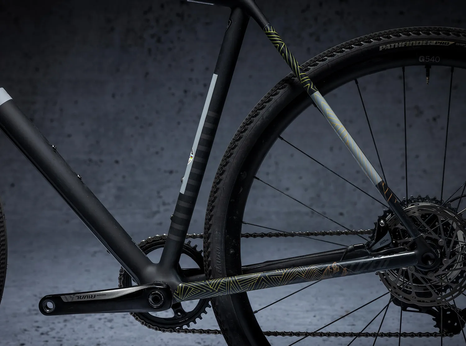 Dyedbro Stay Free Gravel protezione telaio nera matt
