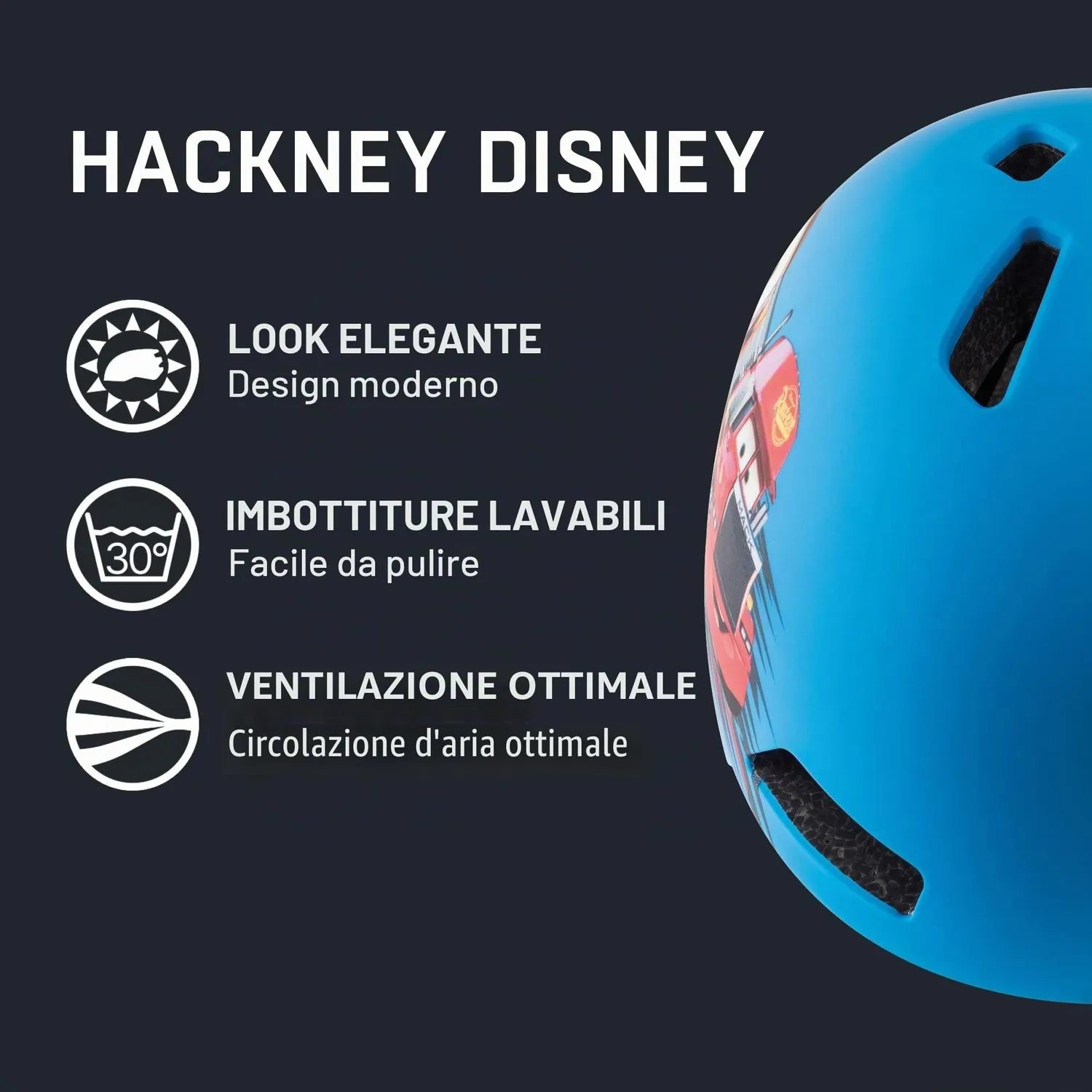 Alpina Hackney Disney casco bici bambino 47-51 cm Frozen