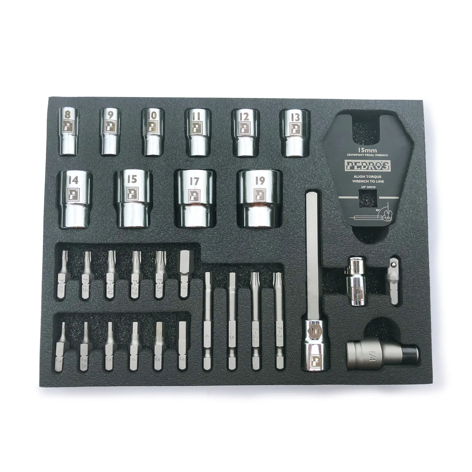 Pedro's Pro Bit and Socket Set 31 pezzi dinamometrica