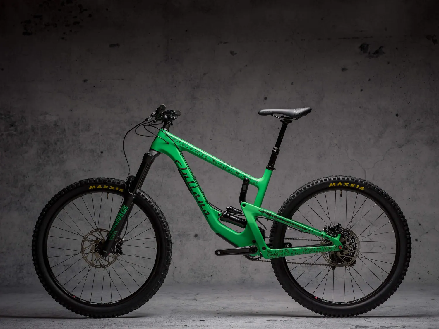 Dyedbro Space Trip pellicola telaio MTB nera opaca