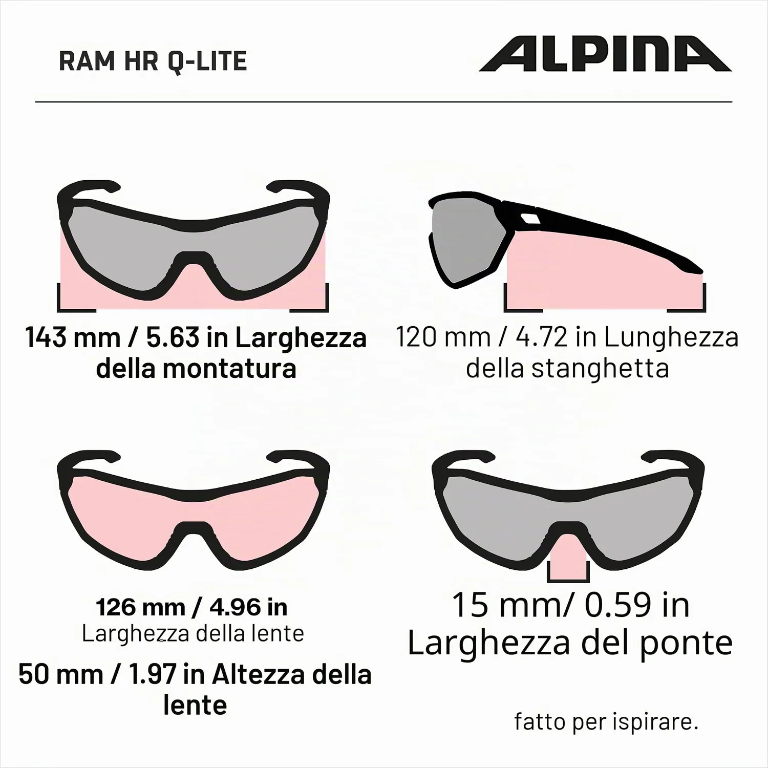 Alpina Ram HR Q-Lite occhiali Olive Matt contrasto