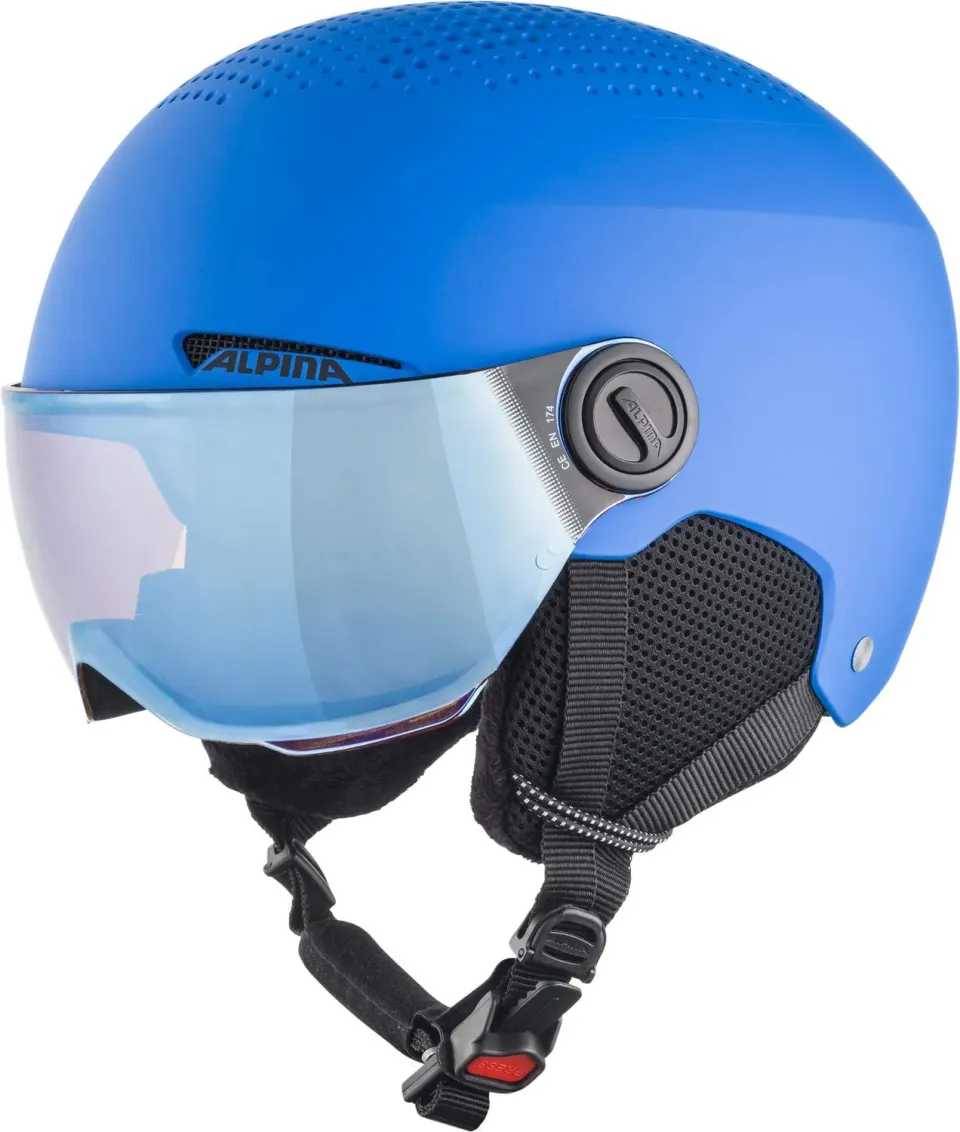 Alpina Zupo Visor Q-Lite casco sci bimbo blu 54-58 cm