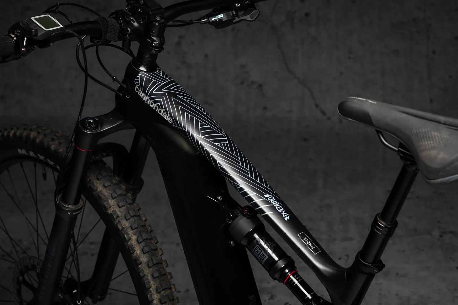 Dyedbro Stay Free protezione telaio e-bike nera opaca
