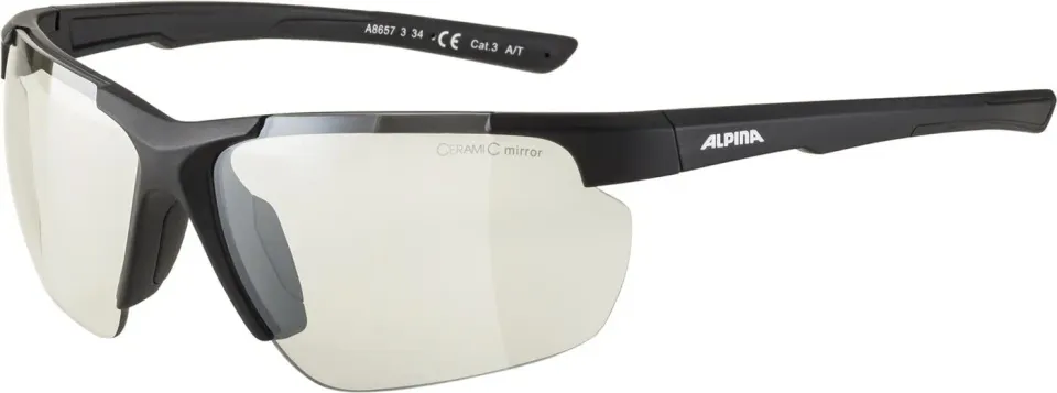 Alpina Defey HR CMC occhiali sportivi black matt infrangibili