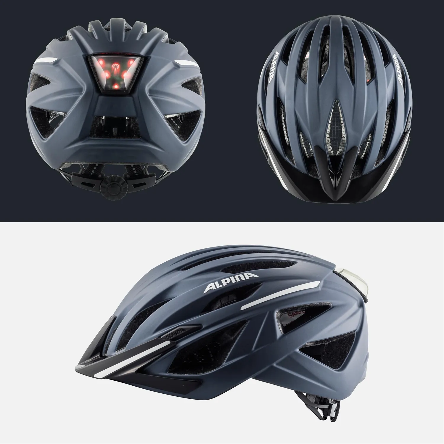 Alpina Haga casco bici Indigo matt 51-56 urbano