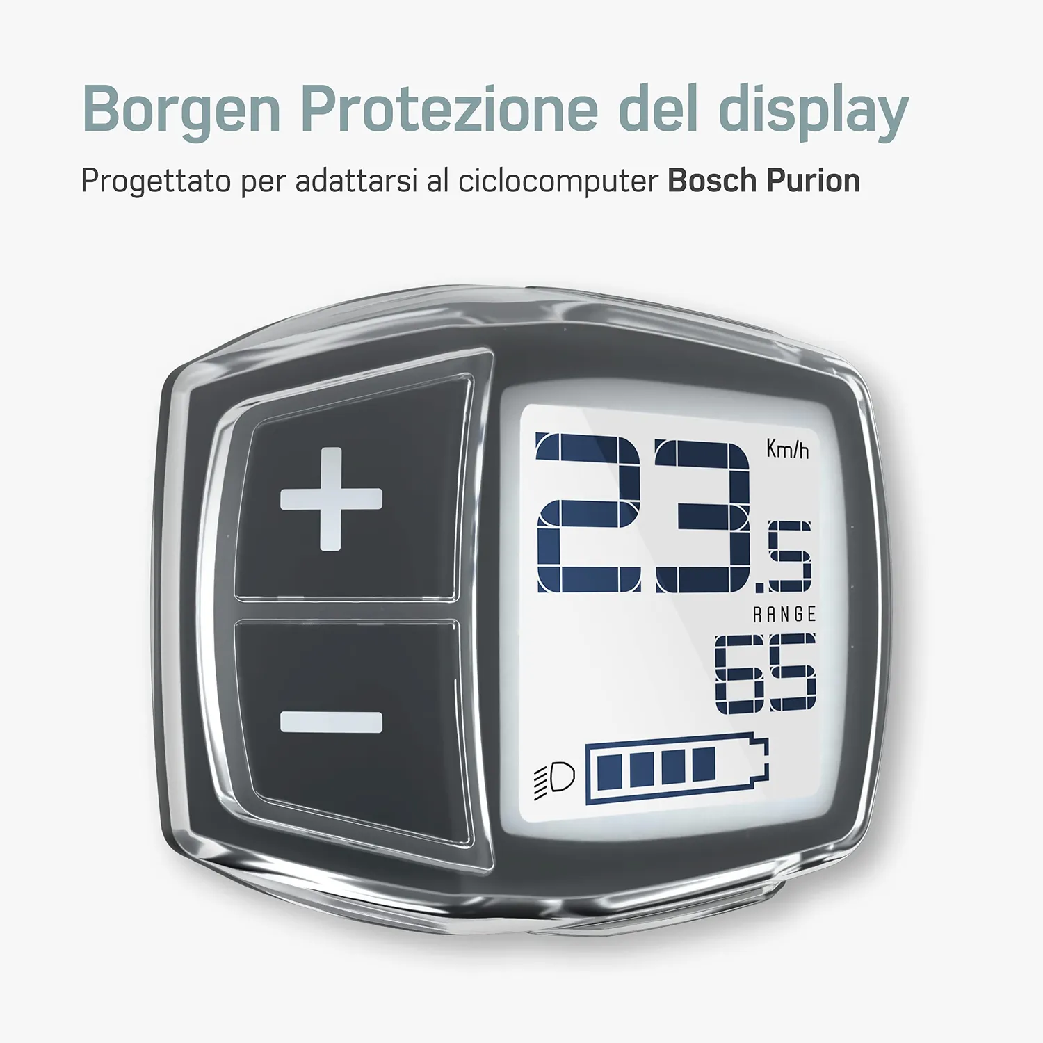 Borgen Bosch Purion cover display trasparente impermeabile