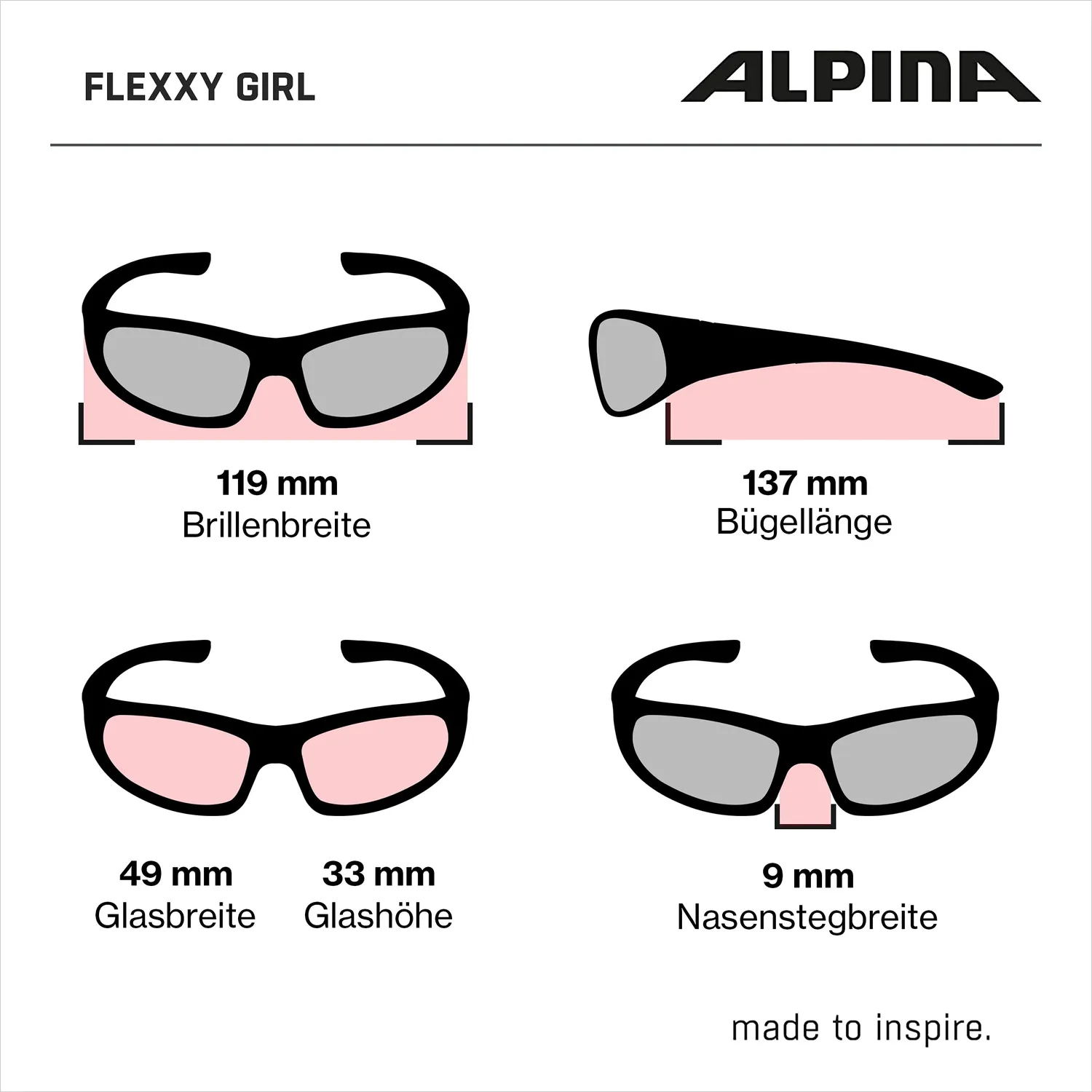Alpina Flexxy Girl occhiali sole bimba specchiati anti UV