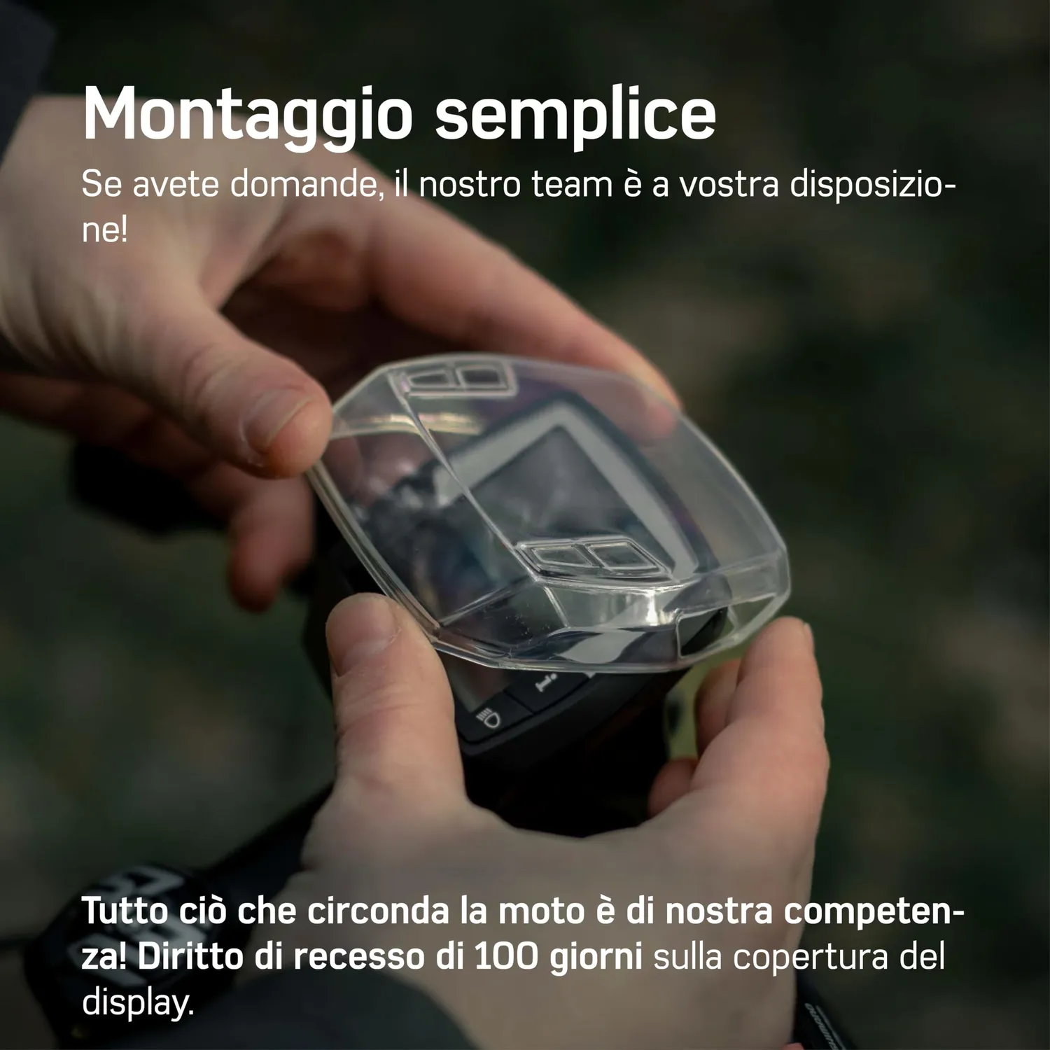 Borgen Protezione Display Bosch Intuvia 100 cover e tasca