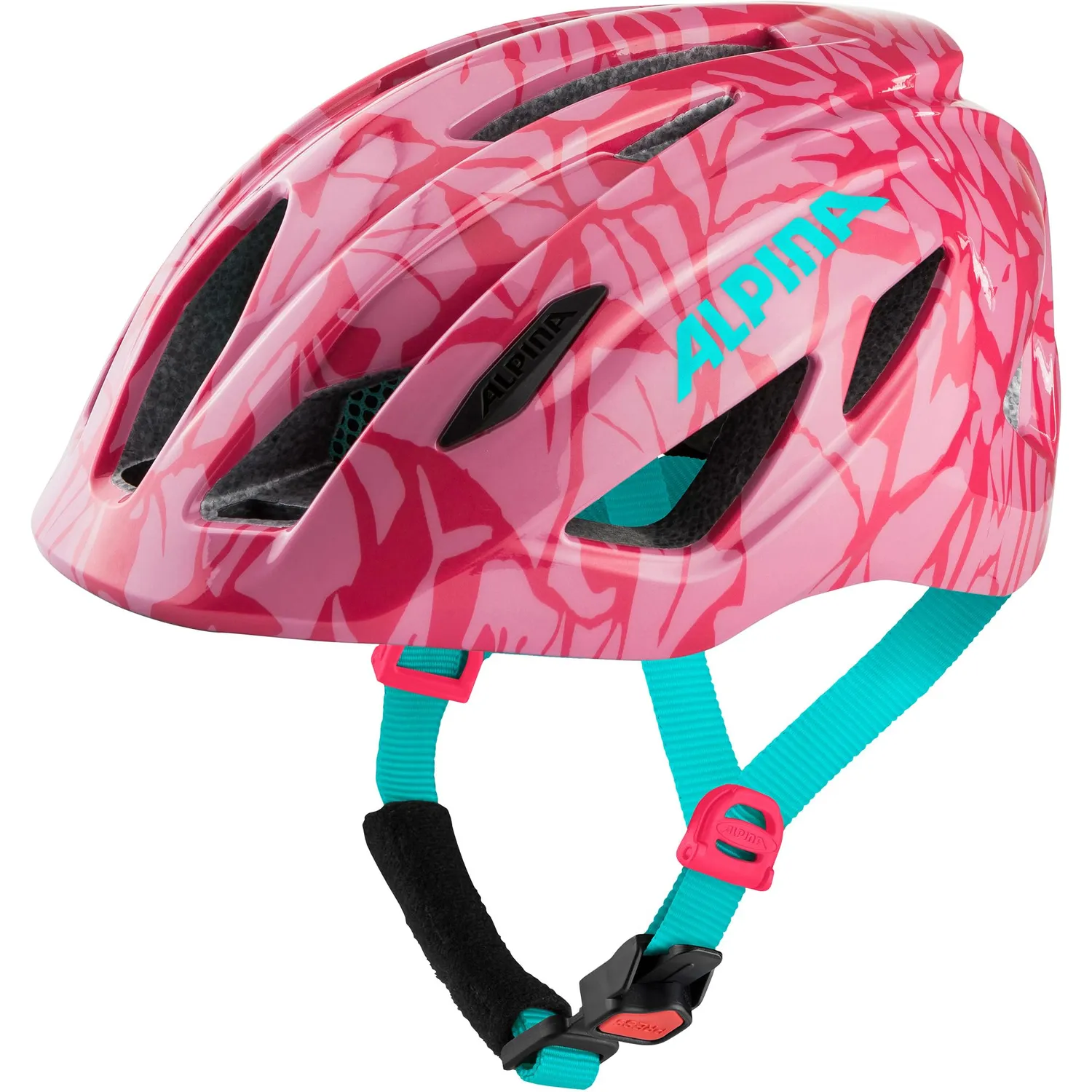 Alpina Pico casco bambino Black-green gloss visiera