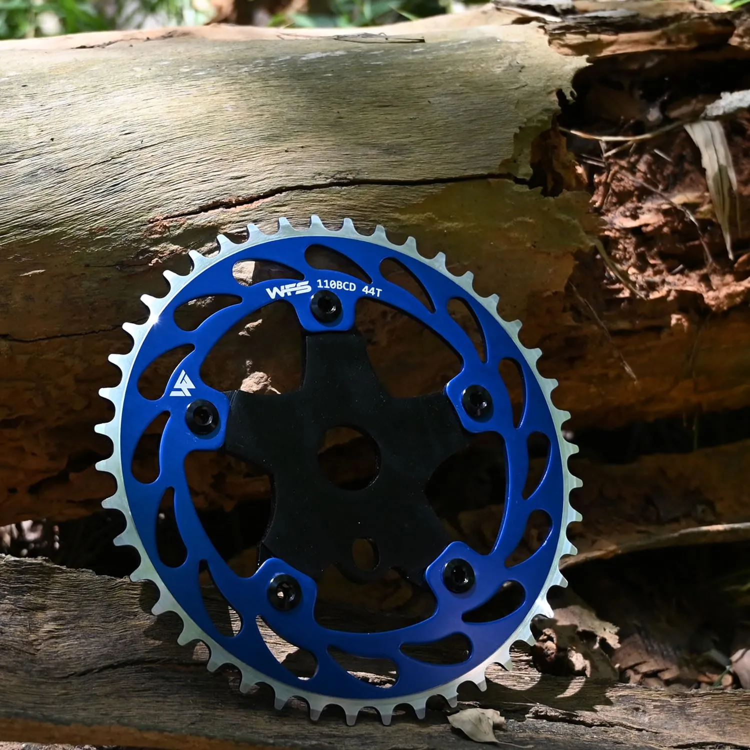 WFS Helix 44T corona bici single speed blu alluminio