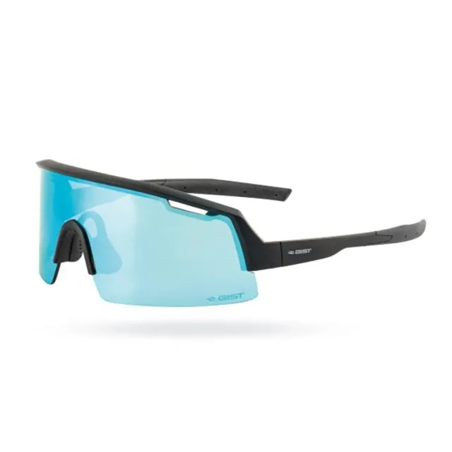 Gist Factor occhiali ciclismo matt black light blue