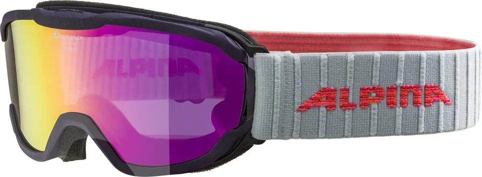 Alpina Pheos MM occhiali da sci bambino viola specchiati