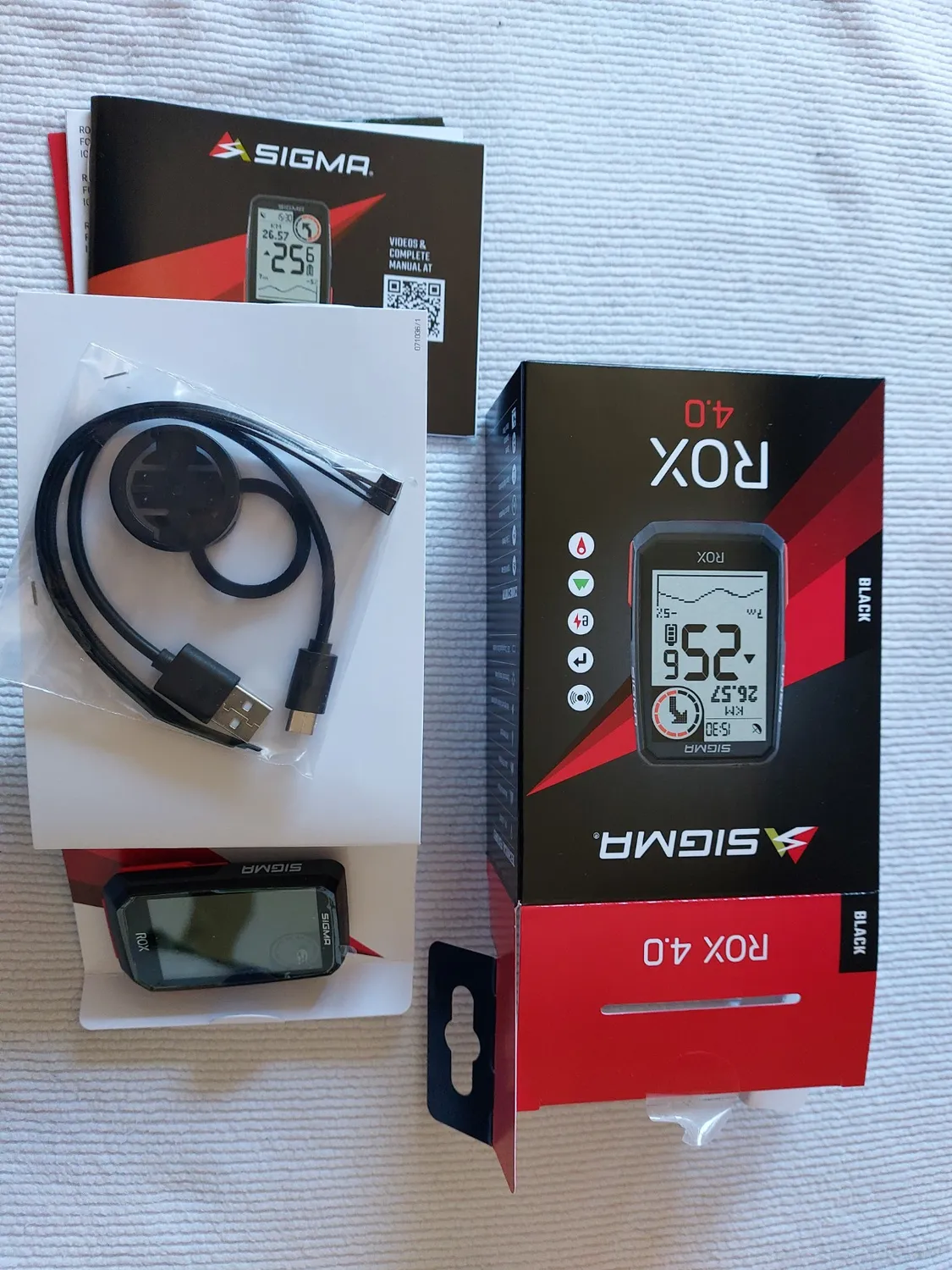 Sigma Rox 4.0 Black ciclocomputer GPS bici con altimetro