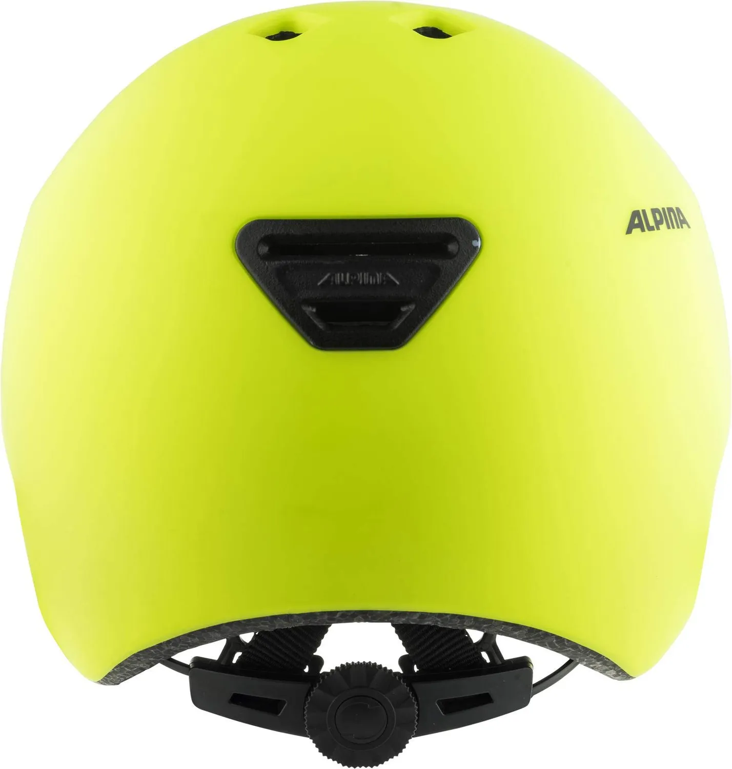 Alpina Hackney Casco Bici Bambino 47-51 cm Nero Giallo