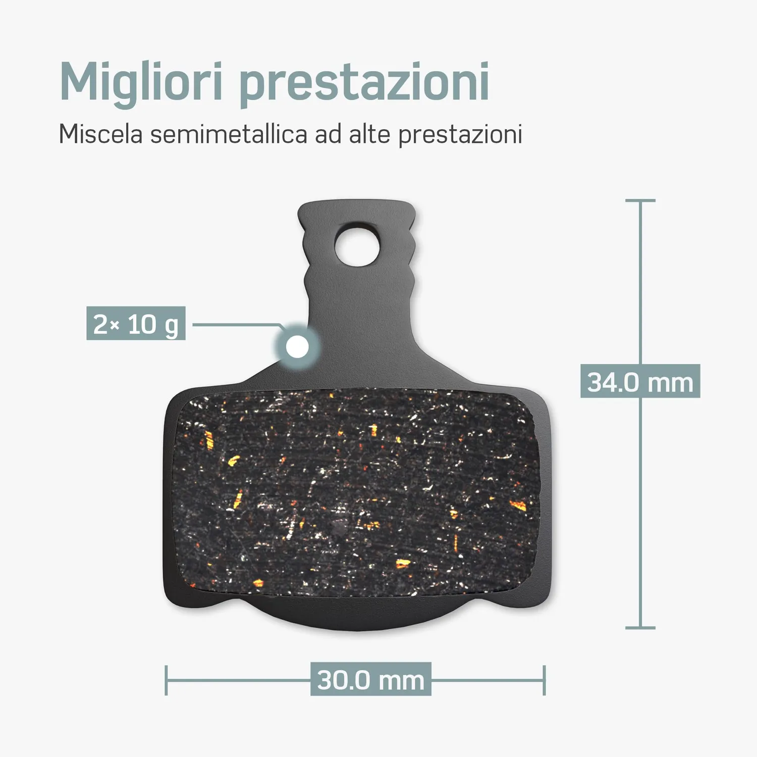 Borgen pastiglie freno MT 2 MT 4 MT 8 2 paia potenti